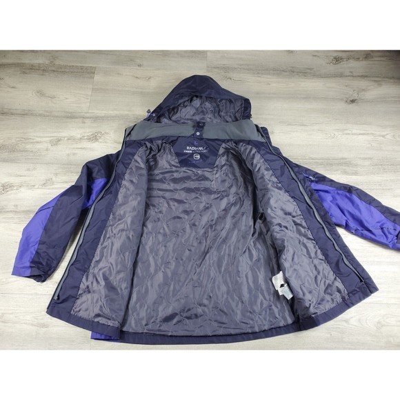 Free Country Jacket Women's Size L Blue Hooded Rain Radiance - Picture 3 of 14
